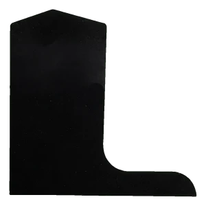 Kozza bočná ľavá záslepka na profil sklenej balustrády L KE105 – čierna 120 mm