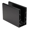 Kozza KE 100 – U profil pre celosklené zábradlia 5000 mm čierny, upevnenie zhora 000-861 (1)