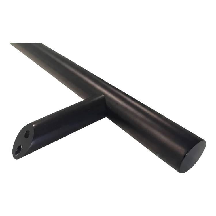 PSG dvere madlo jednostranné okrúhle čierne 32×1200 mm AISI 304 – upevnenie 45° 000-721 (2)