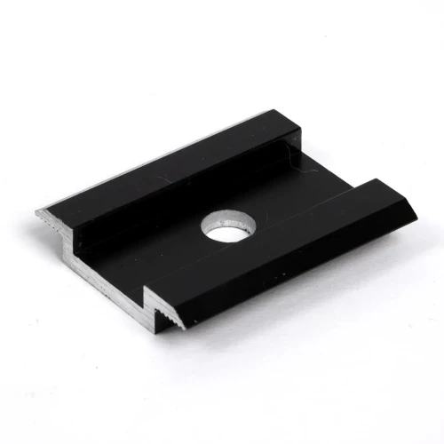 Stredová lisovacia svorka H8 Hliník 6060 otvor M8 Eloxovaný PV-04-04