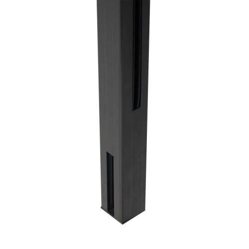 Rohový stĺpik zábradlia 45x45x1283mm sklo 8,72mm tmavošedý Kozza KR7500 000-890 (2)