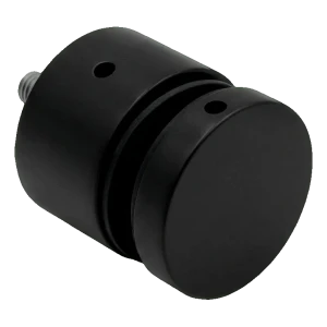 PINOX bodový držiak rotula pre sklo fi 50 mm čierny matný – na rovné povrchy, závit M10