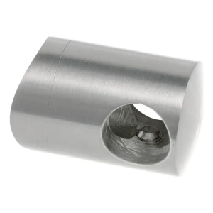 PSG priechodný držiak pre tyč fi 10 mm – systém rúry 42,4 mm, nehrdzavejúca oceľ satén