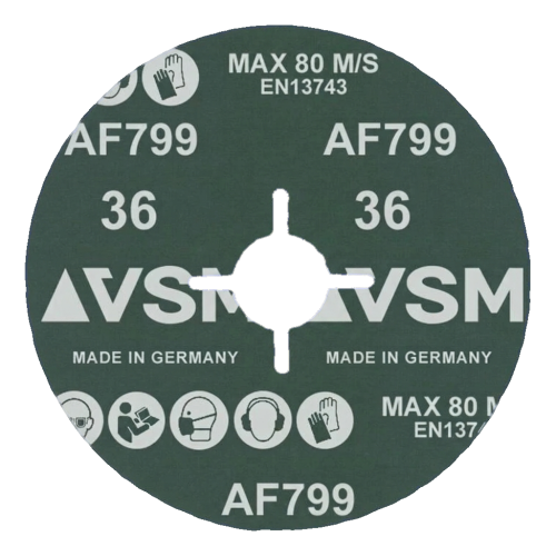 PFERD Actirox AF799 – keramický fibrový kotúč 125 mm P36 na oceľ a INOX 000-891 (2)