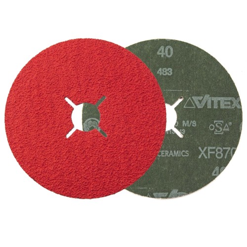 PFERD – keramický fibrový kotúč XF870 125 mm P40 (balenie 5 ks) 000-930 (1)