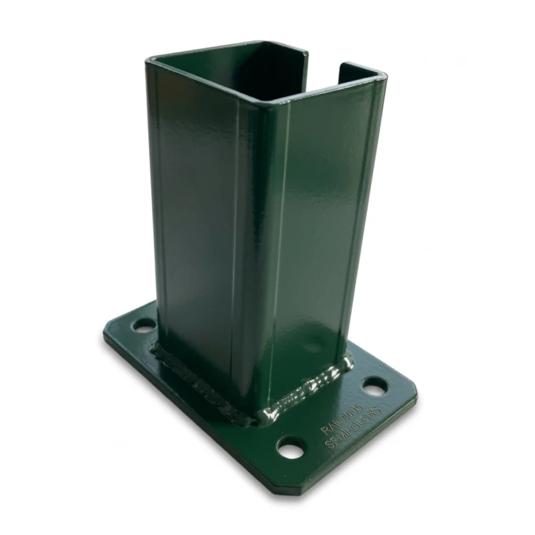 Základňa pre oplotový stĺpik 80x80 mm 8 mm zelená 000-787 (1)