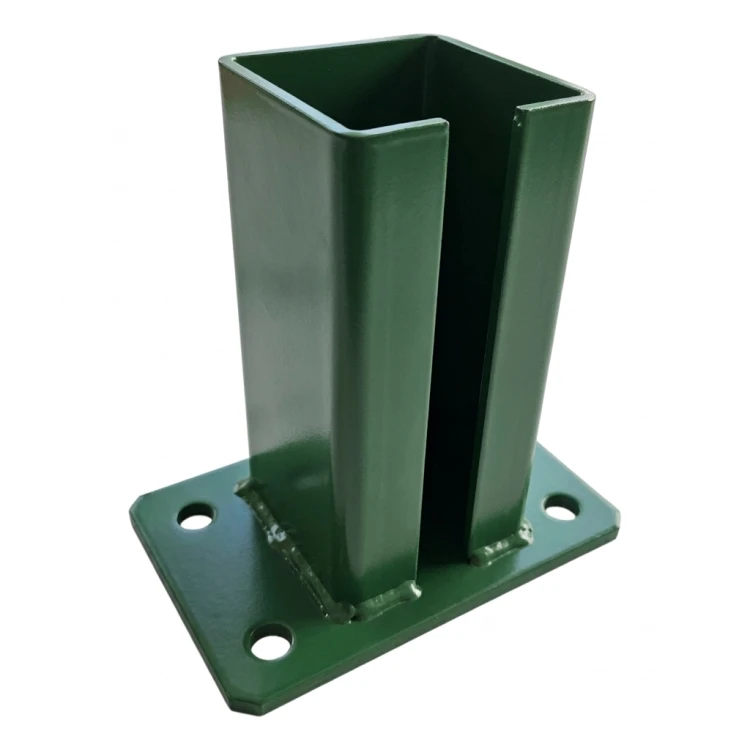 Základňa pre oplotový stĺpik 80x80 mm 8 mm zelená 000-787 (4)