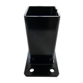 Základňa pre oplotový stĺpik 80x80 mm 8 mm čierna 000-786 (3)