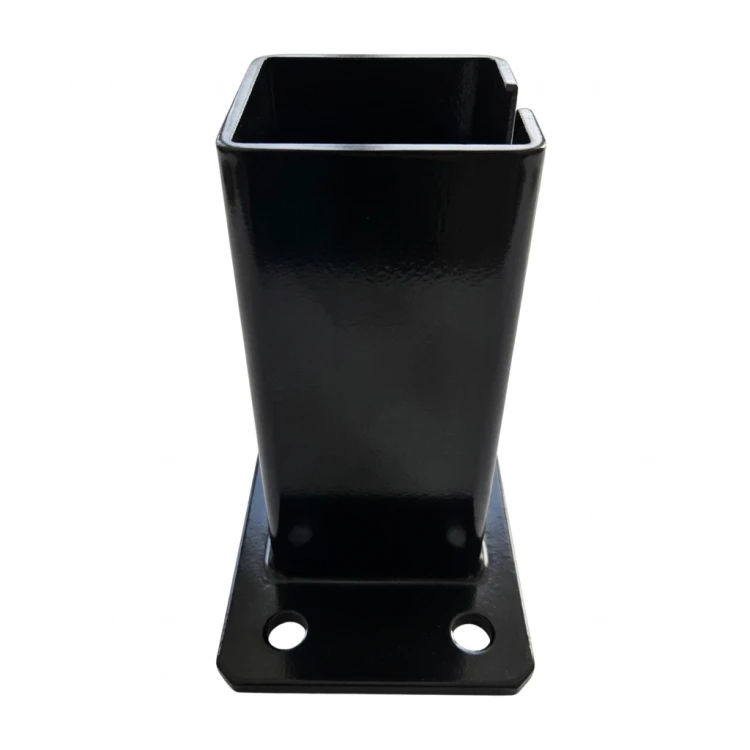 Základňa pre oplotový stĺpik 80x80 mm 8 mm čierna 000-786 (3)
