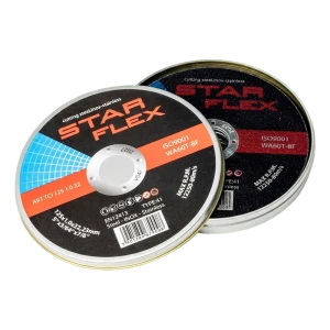 Starflex – sada rezných kotúčov pre oceľ a inox 125×1,0 mm (10 ks)