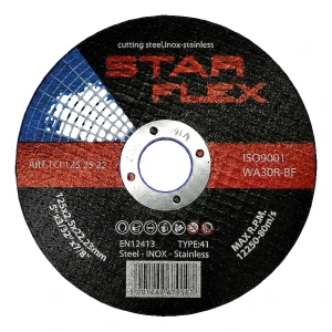 Star Flex – rezný kotúč pre oceľ a INOX 125 × 2,5 mm (typ 41)