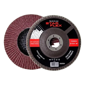 Star Flex lamelový kotúč ohnutý T29 125 mm na oceľ – zrnitosť 60