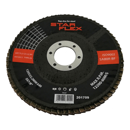 Star Flex lamelový kotúč ohnutý T29 125 mm na oceľ – zrnitosť 80 000-973 (1)