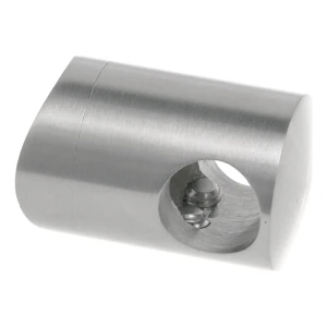 Priechodný držiak zábradlia fi 12 mm pre rúru 42,4 mm – nerezová oceľ AISI 304 satén