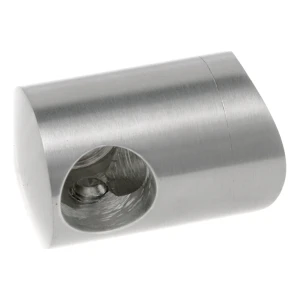 PSG koncový držiak pravý zábradlový pre tyč fi 12 mm na rúru 42,4 mm – nerezová oceľ AISI 304 lesk