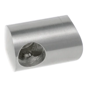 PSG pravý koncový úchyt zábradlový pre tyč fi 12 mm na rúru fi 42,4 mm – nerezová oceľ AISI 304 satén