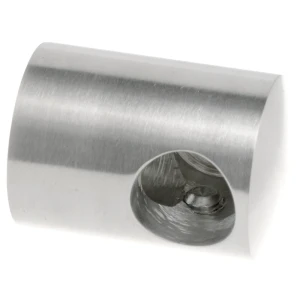 PSG koncový držiak ľavý zábradlový pre tyč fi 16 mm – AISI 304 satén, montáž k rovine