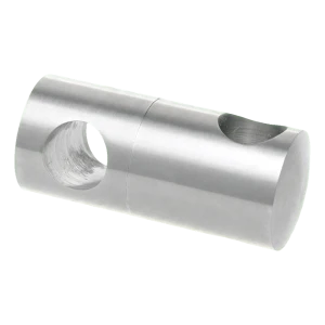 PSG dvojitý priechodný držiak na zábradlie pre tyč fi 12 mm – nerez AISI 304 satina