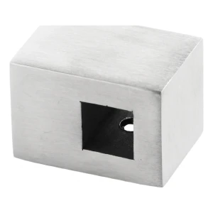 PSG priechodné balustradové uchytenie na štvorhranný prút 12×12 mm – nehrdzavejúca oceľ AISI 304 satén