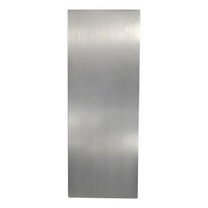 Kozza bočná hliníková záslepka pre profil skleneného zábradlia U – satén 121×45 mm