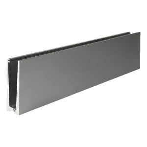 Kozza hliníkový profil U pre celosklené zábradlia 5000 mm – montáž zhora, satén