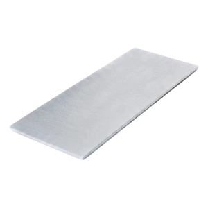 Kozza – bočná plochá záslepka na U profil celosklenej balustrády 124×50 mm satén