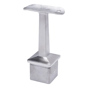 PSG podpora zábradlia z nehrdzavejúcej ocele 42,4 mm pre stĺpik 40x40 mm – lepená, satén