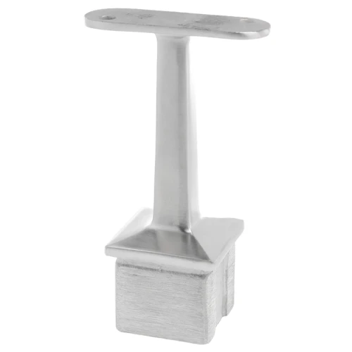 PSG podpora zábradlia plochého lepená k stĺpiku 40×40 mm – nerezová oceľ AISI 304 satén 001-051 (1)