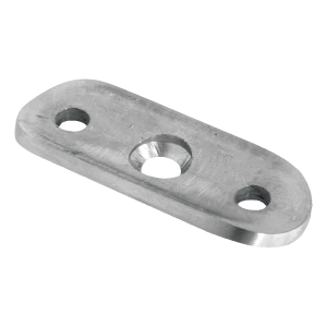 Montážna doska zábradlia 42,4 mm – nerezová oceľ AISI 304, satén, 64×24×4 mm