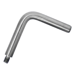 Nosná tyč zábradlia 90° fi 12 mm 75×75 mm – nehrdzavejúca oceľ AISI 304 satén