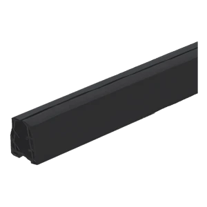 Gumové tesnenie pre úchyt nasadzovaný na sklo 8–11 mm, 24×24 mm, čierne