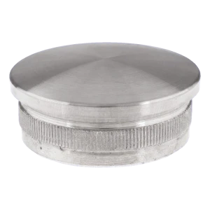 Vypuklá záslepka zarážaná do rúry zábradlia 48,3 mm – nehrdzavejúca oceľ AISI 304 satén