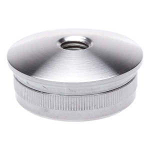 Záslepka vypuklá vbíjaná do rúry zábradlia 48,3 mm so závitom M8, AISI 304 satén