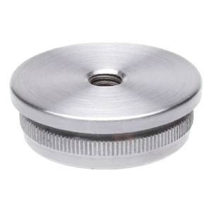 Zátka zarážková vypuklá do rúry 42,4 mm so závitom M8 – nehrdzavejúca oceľ satén