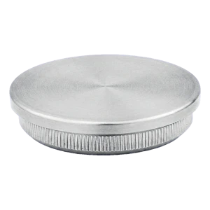 Plochá zátka vtĺkacia do zábradlovej rúry Ø42,4 mm AISI 304 satén