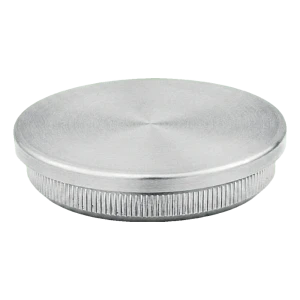 Plochá nárazová záslepka pre rúru zábradlia 48,3 mm, nerezová oceľ AISI 304 satén