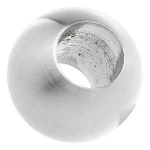 Priechodná guľa pre zábradlie fi 25 mm / otvor 12 mm, nerezová oceľ AISI 304 satén