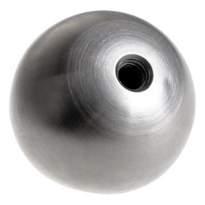 Sférická skrutkovacia guľa plná fi 25 mm pre zábradlie – nerezová oceľ AISI 304 satén, závit M8
