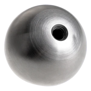 Guľa so závitom plná na zábradlie fi 30 mm závit M6 nerezová oceľ satén