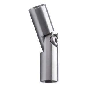 Kĺbové koleno pre zábradlie 90°–180° pre tyč fi 12 mm – nerezová oceľ AISI 304 satén