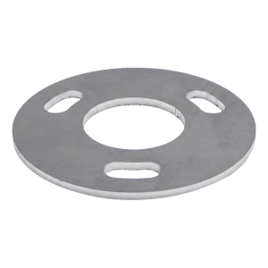 Základňa stĺpa zábradlia na zvárannie fi 100 mm – nerezová oceľ AISI 304, systém 42,4