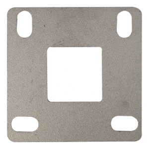 Základňa stĺpika zábradlia na zváraný montáž 100x100 mm – systém 40x40, nerezová oceľ AISI 304