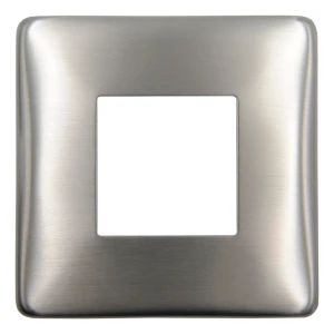 Maskujúca rozeta štvorec 90×90 mm na profil zábradlia 40×40 – oceľ AISI 304 satén