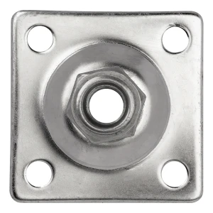 PSG štítok pod pánt regulovateľný M16 80×80 mm – nehrdzavejúca oceľ AISI 304