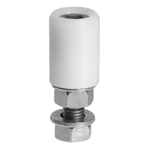 PSG vodiacka rolka brány FI 43 mm biela so skrutkovým uchytením M16