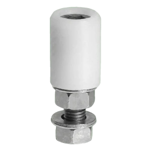 PSG vodiaciť kladka brány FI 40 mm biela s čapom M16