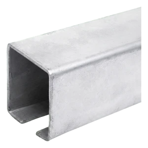 PSG oceľová vodiaca koľaj pre posuvné brány – ceovník 50×50 mm, dĺžka 6000 mm