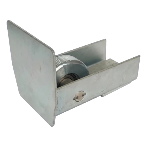 PSG najazdová rolka 140 mm s ukončením pre samonesnú posuvnú bránu 001-299 (1)