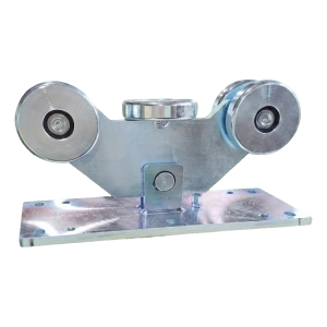 PSG jazdný vozík portálový 5-valčekový na koľajnicu 140 mm – oceľové valčeky ⌀126 mm