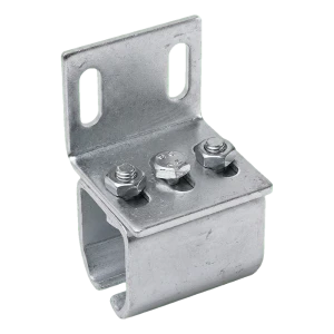 PSG bočné držiak na koľajnicu posuvnej brány 50×46 mm – pozinkovaný, nastaviteľný